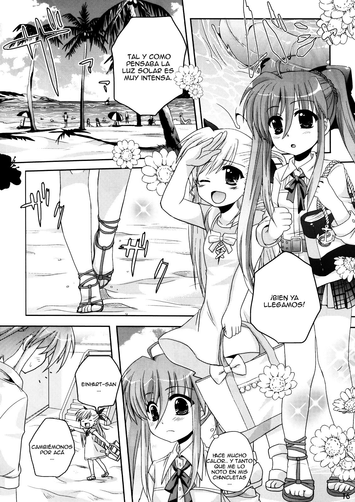 (C78) [Mekimeki Oukoku (Kagekatsu, Tsunpun)] Mahou Shoujo no SEASIDE STORY (Mahou Shoujo Lyrical Nanoha) [Spanish] [Biblioteca Yuri HHH] 14