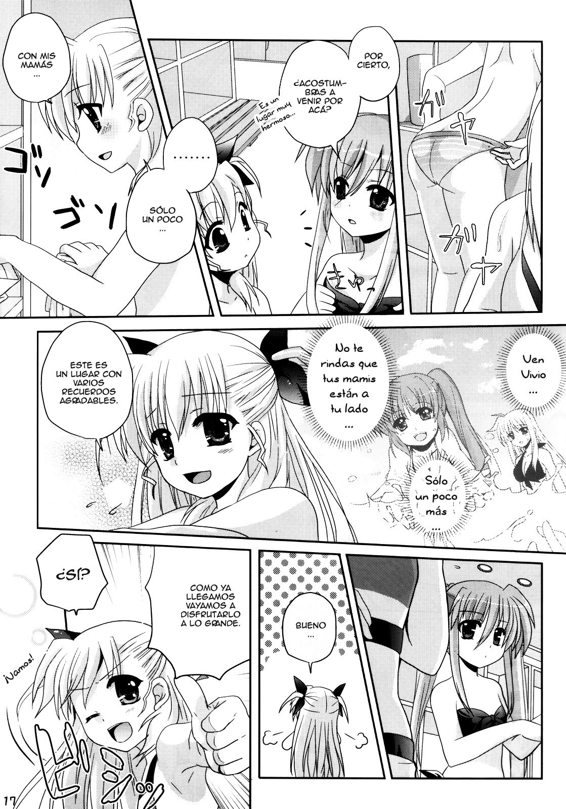 (C78) [Mekimeki Oukoku (Kagekatsu, Tsunpun)] Mahou Shoujo no SEASIDE STORY (Mahou Shoujo Lyrical Nanoha) [Spanish] [Biblioteca Yuri HHH] 15