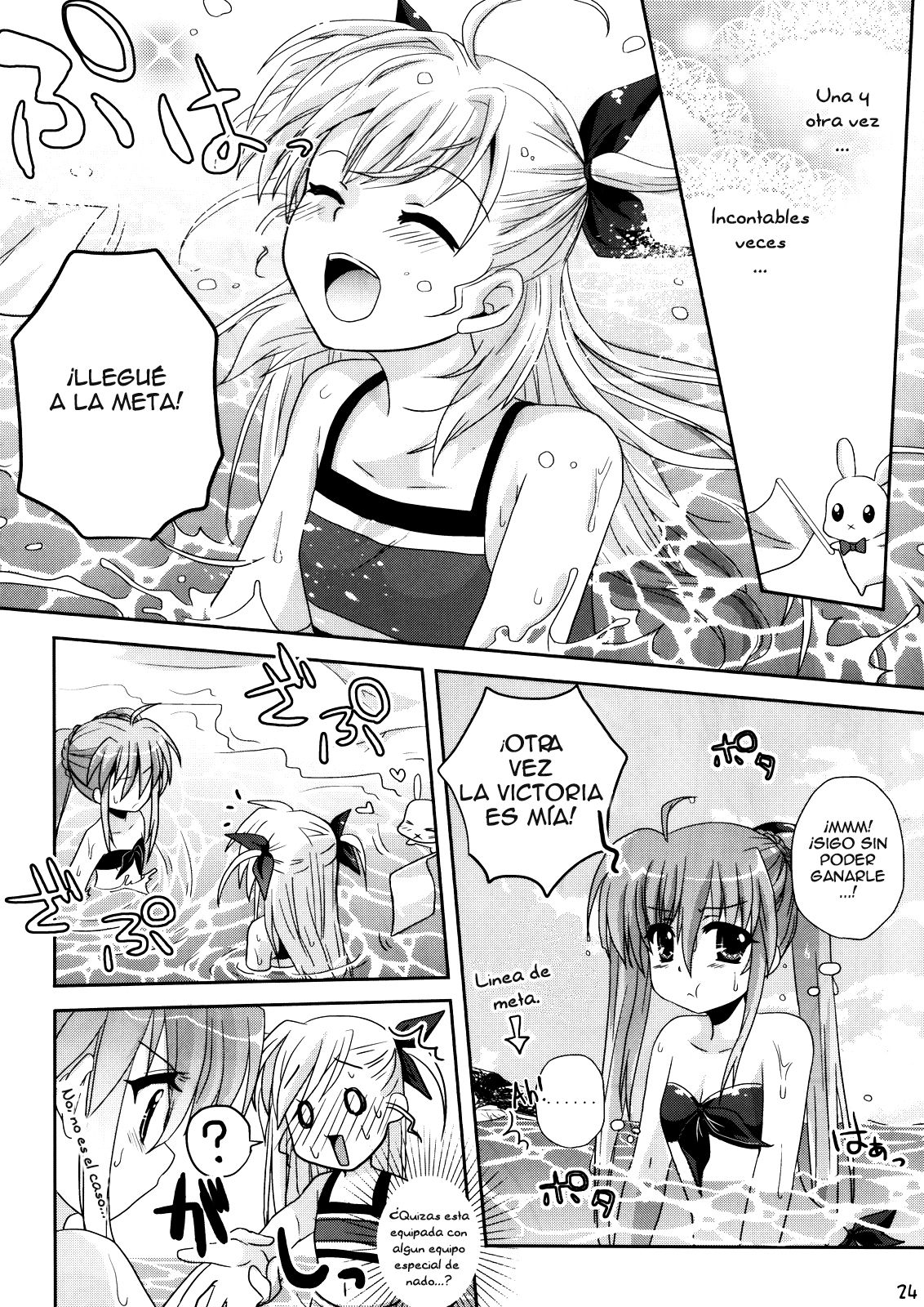 (C78) [Mekimeki Oukoku (Kagekatsu, Tsunpun)] Mahou Shoujo no SEASIDE STORY (Mahou Shoujo Lyrical Nanoha) [Spanish] [Biblioteca Yuri HHH] 22