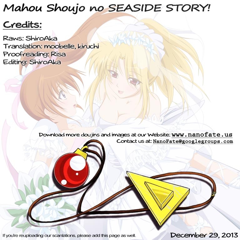 (C78) [Mekimeki Oukoku (Kagekatsu, Tsunpun)] Mahou Shoujo no SEASIDE STORY (Mahou Shoujo Lyrical Nanoha) [Spanish] [Biblioteca Yuri HHH] 34