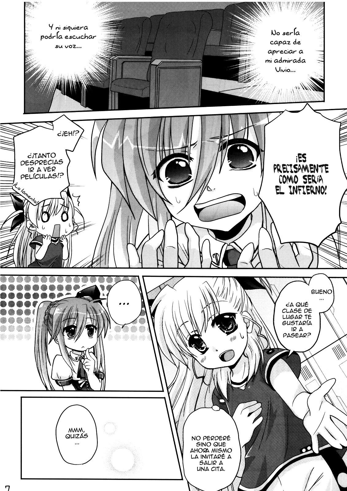 (C78) [Mekimeki Oukoku (Kagekatsu, Tsunpun)] Mahou Shoujo no SEASIDE STORY (Mahou Shoujo Lyrical Nanoha) [Spanish] [Biblioteca Yuri HHH] 5