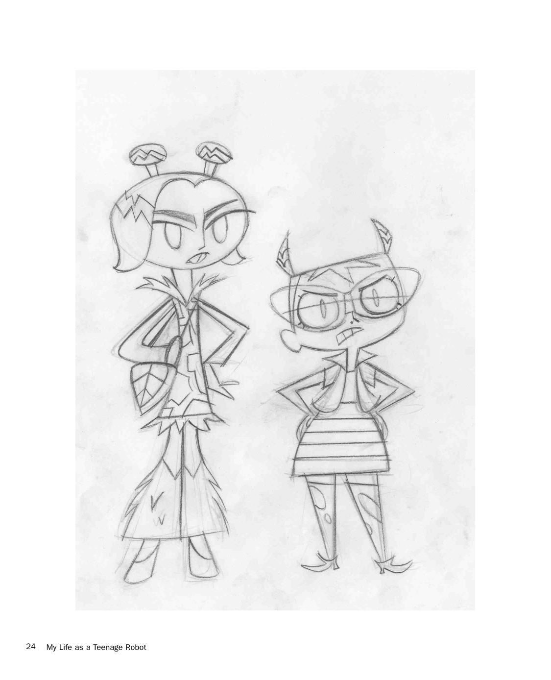 The MLaaTR Sketchbook by the artists from My Life as a Teenage Robot [1st Edition 2004] 22