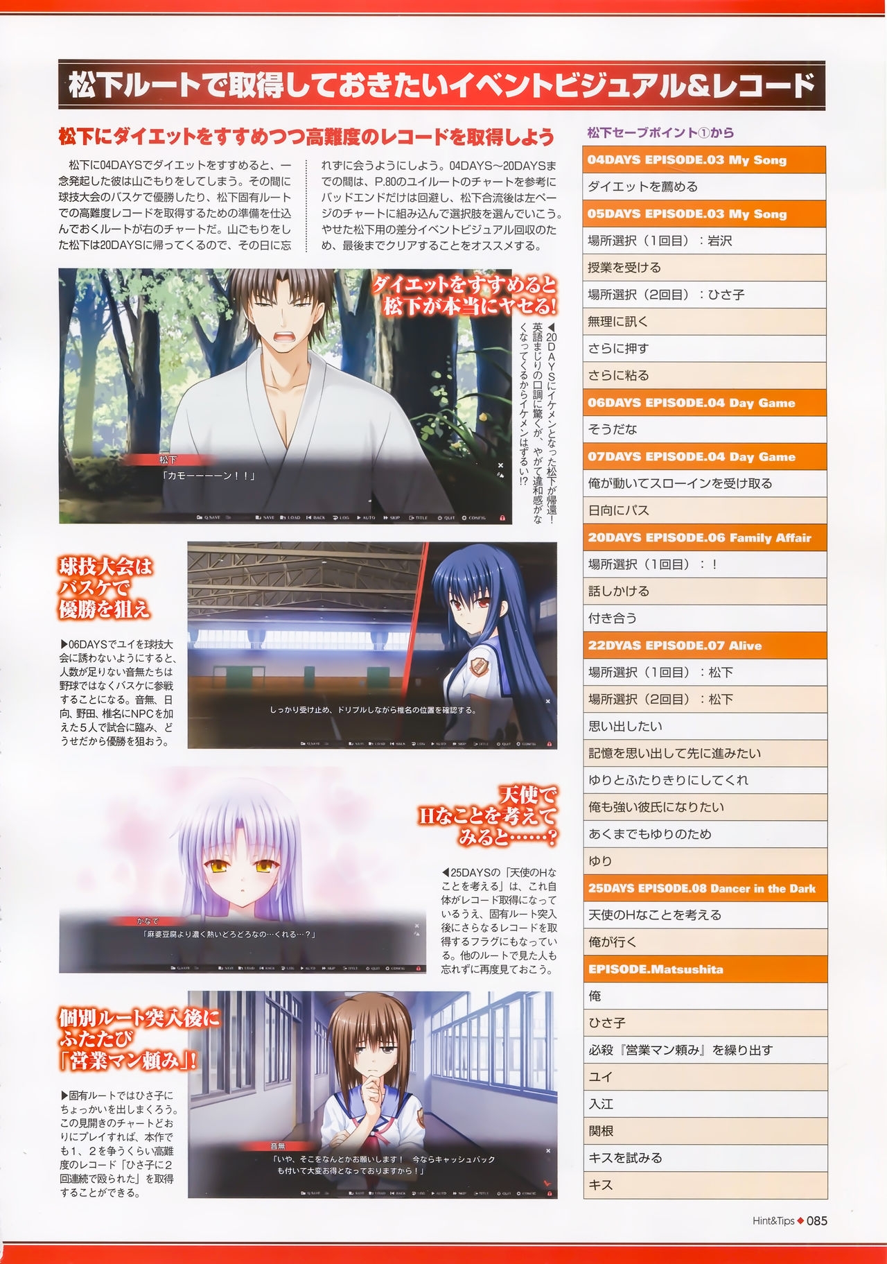 Angel Beats! -1st beat- Perfect Visual Book 84