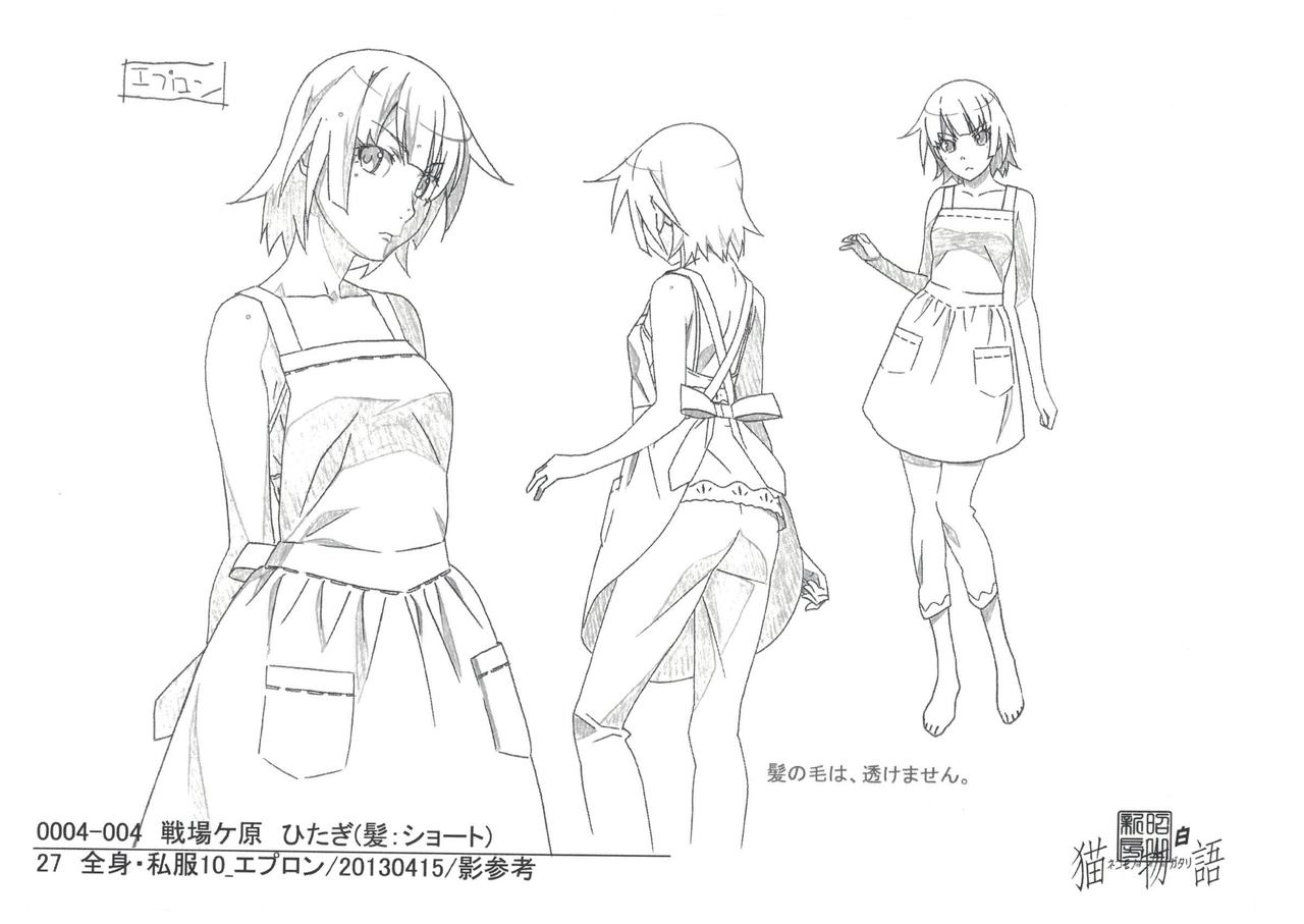 Nisemonogatari Animation Reference Materials Settei 50