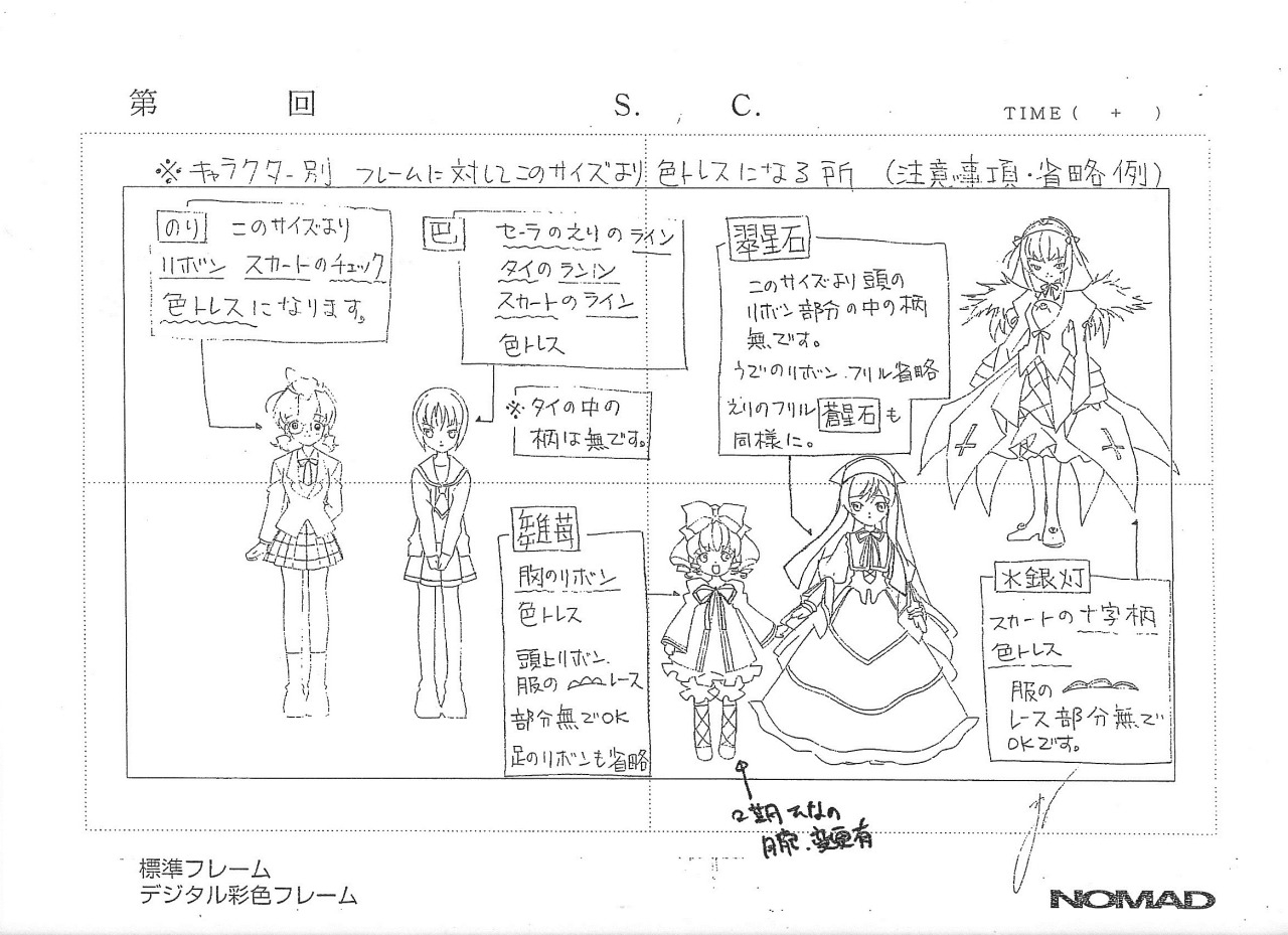 Rozen Maiden Animation Reference Materials Settei 80