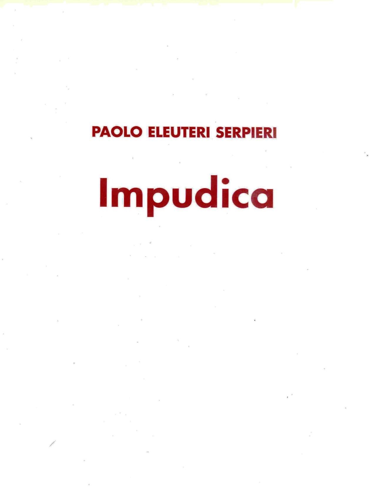 Losstaande Albums Van Paolo Eleuterie Serpieri - Impudica (Dutch) 3