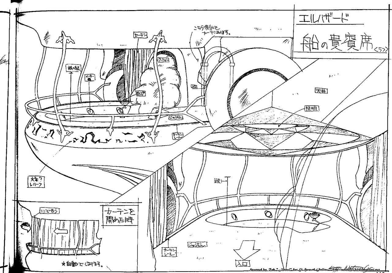 El-Hazard OVA Animation Reference Materials Settei 105