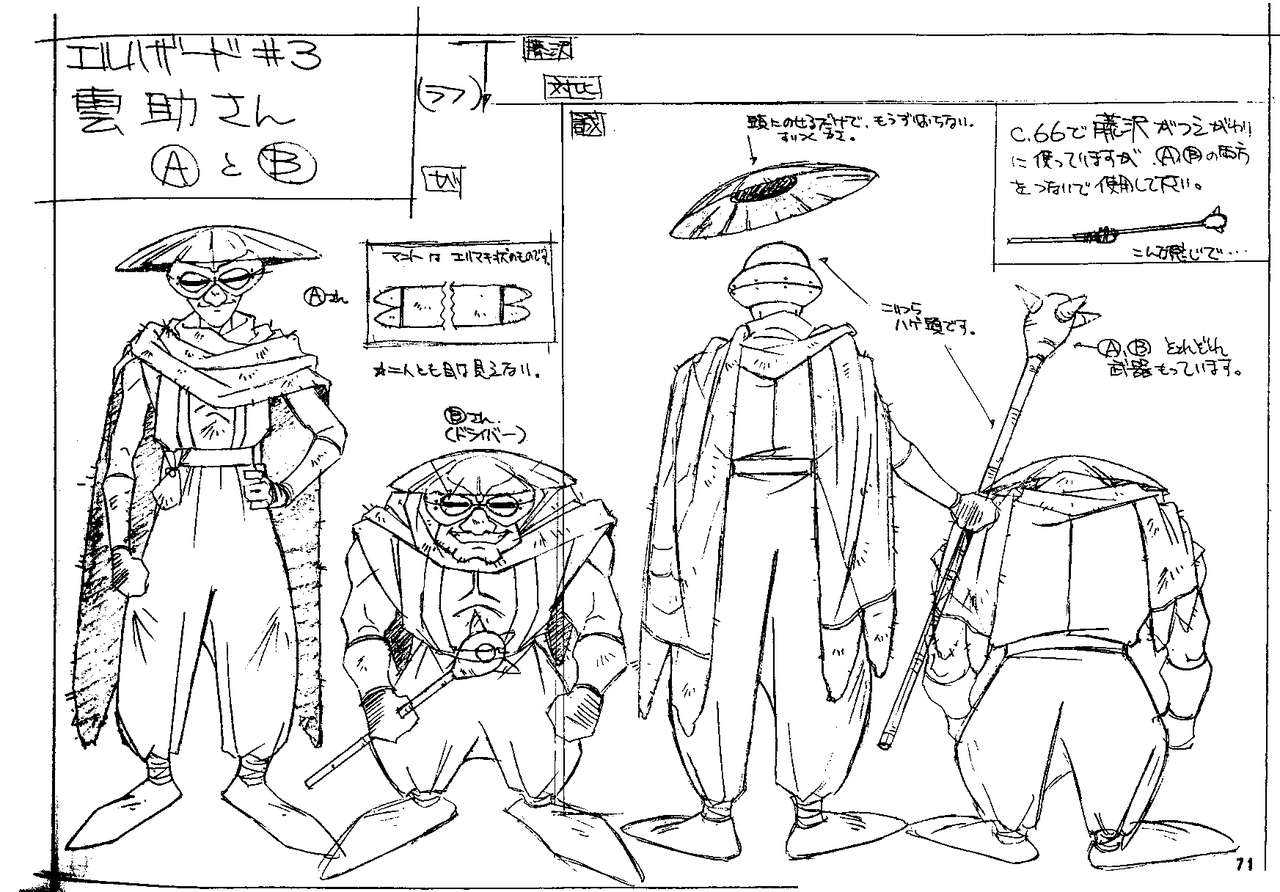El-Hazard OVA Animation Reference Materials Settei 63