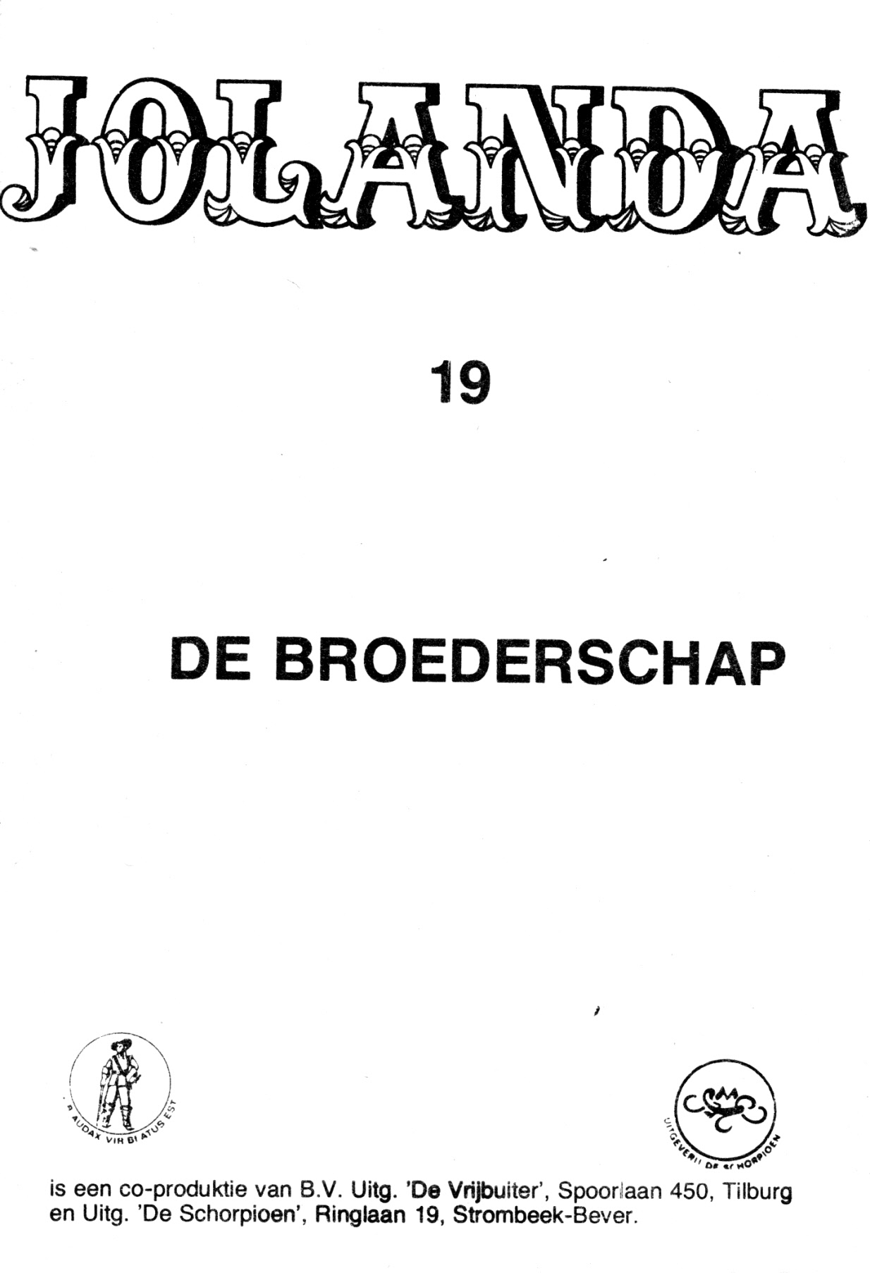 Jolanda - 19 - De Broederschap (Dutch) 1