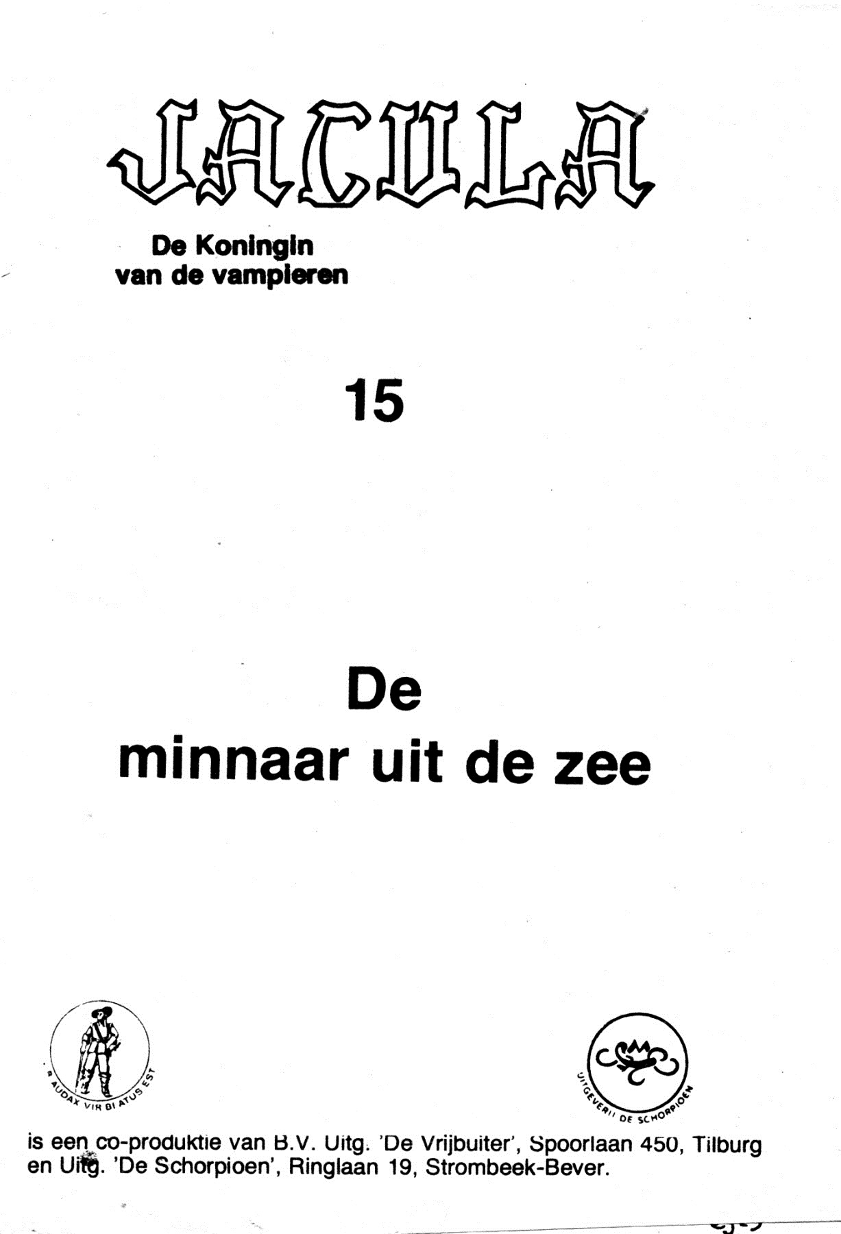 Jacula - 015 - De Minnaar Uit De Zee (Dutch) 1