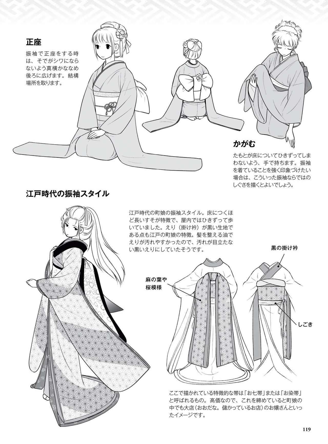 How to draw a kimono: From the basics to the point to advanced 120