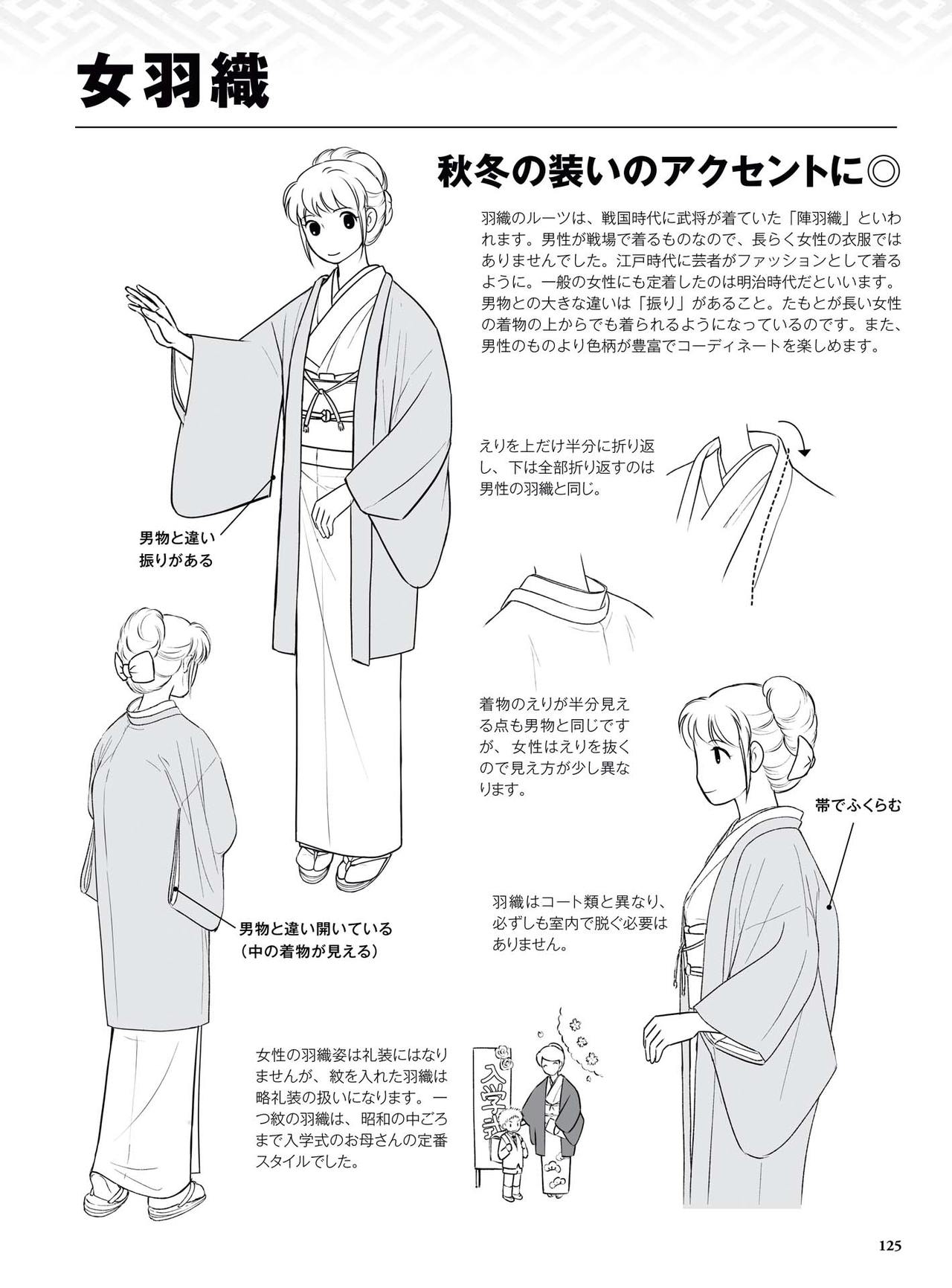 How to draw a kimono: From the basics to the point to advanced 126