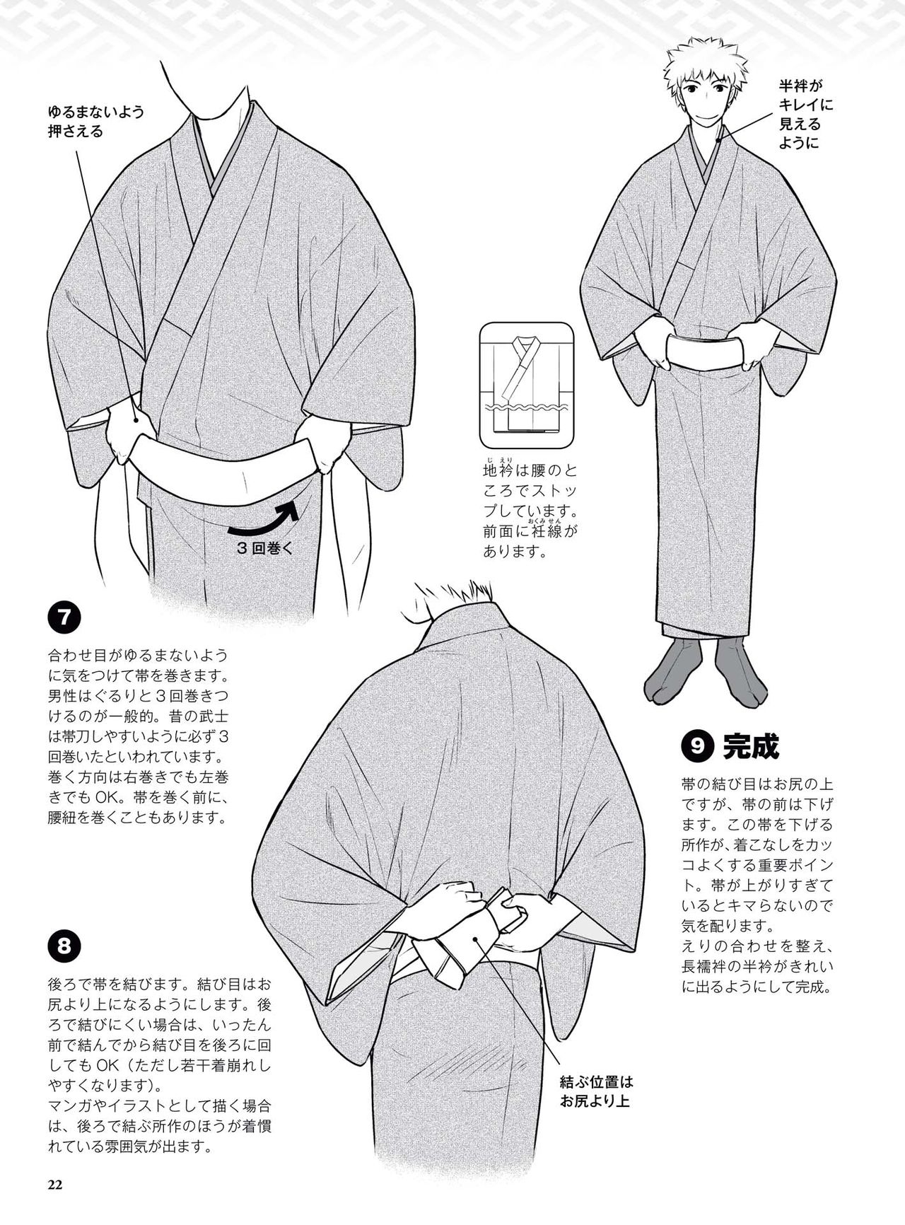 How to draw a kimono: From the basics to the point to advanced 23