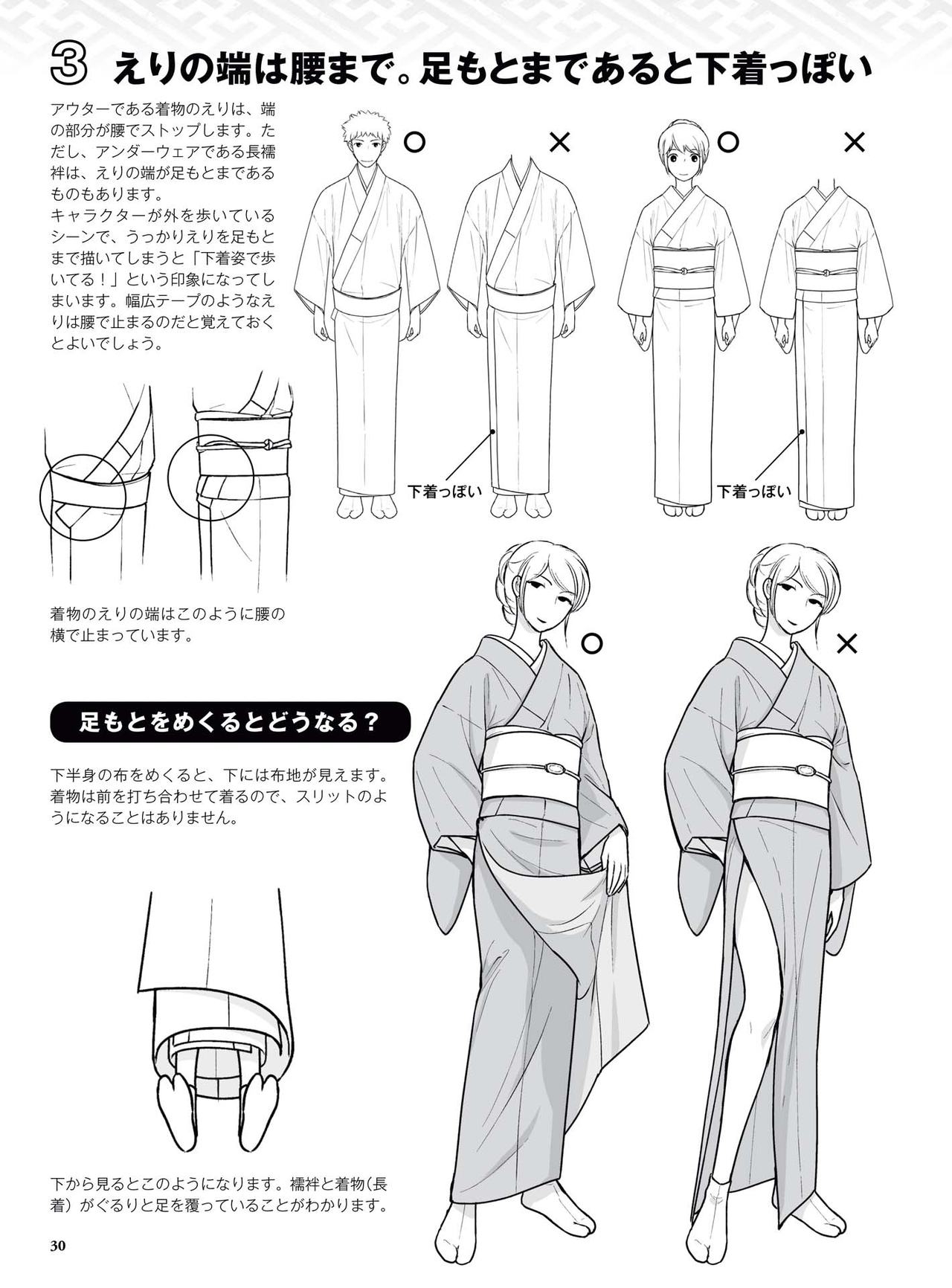 How to draw a kimono: From the basics to the point to advanced 31
