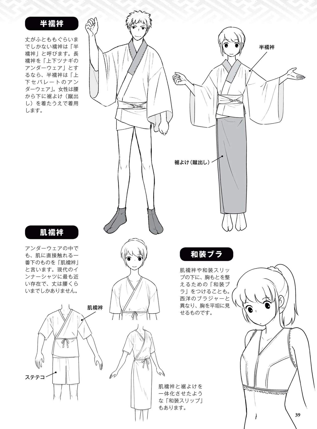 How to draw a kimono: From the basics to the point to advanced 40