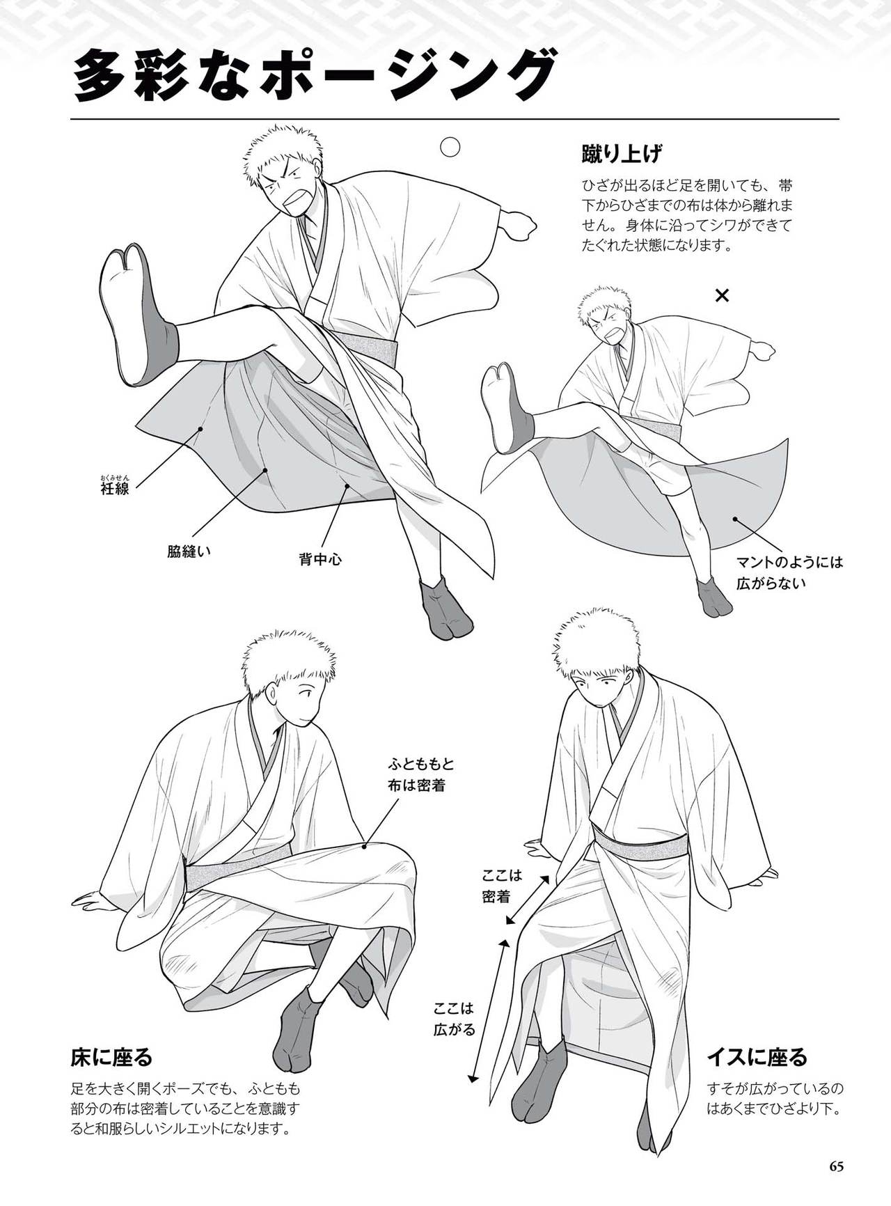 How to draw a kimono: From the basics to the point to advanced 66
