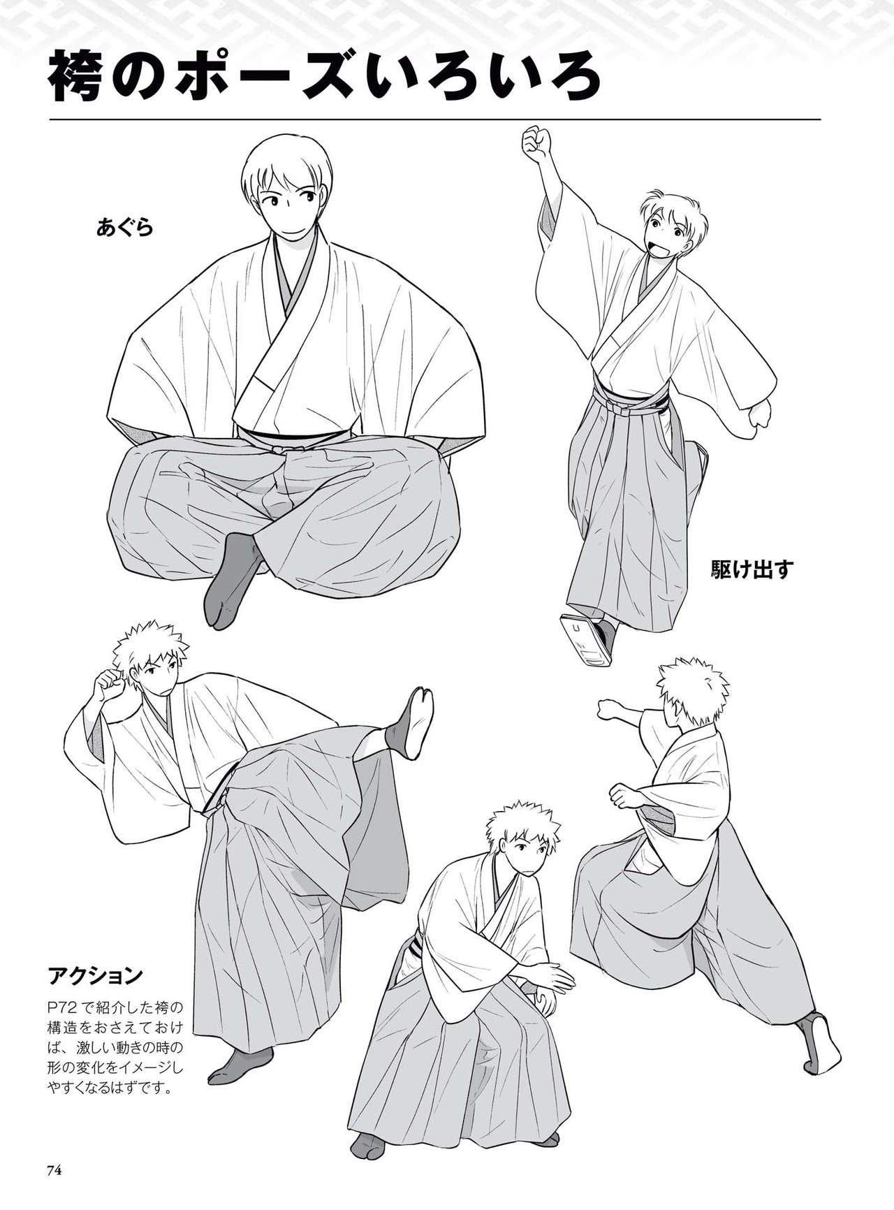 How to draw a kimono: From the basics to the point to advanced 75