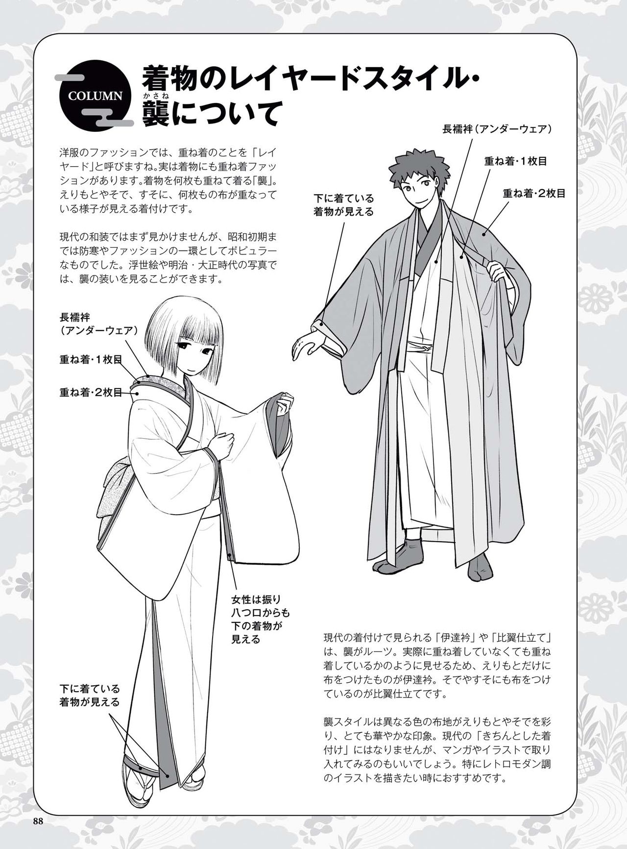 How to draw a kimono: From the basics to the point to advanced 89