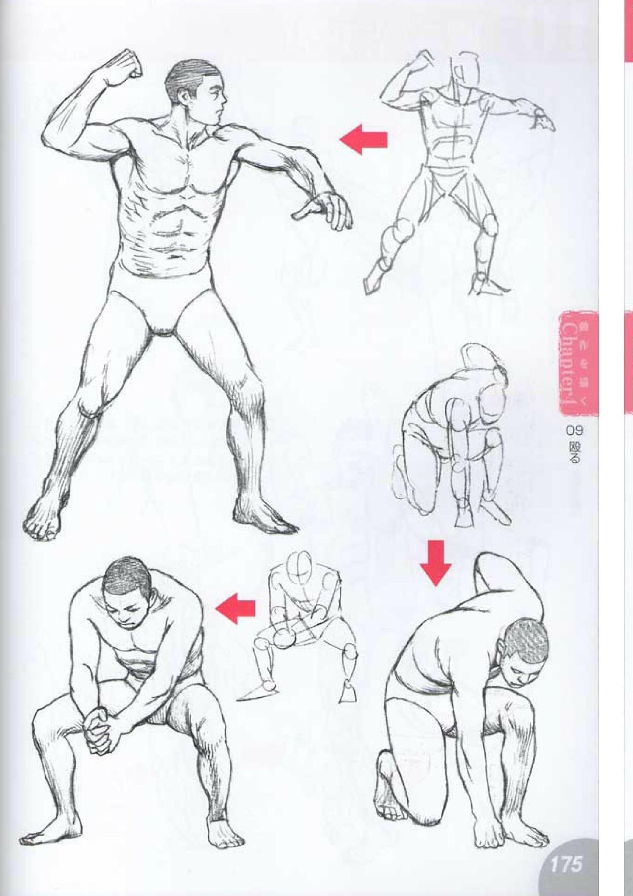 How to draw a character drawing from a human anatomical chart 173
