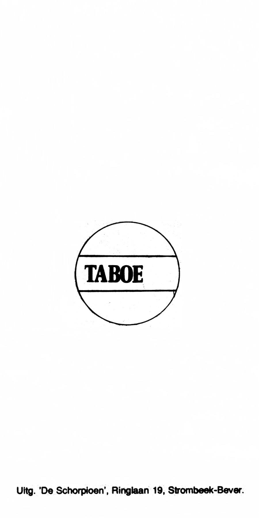 Taboe - 050 - Bijgenaamd Katastrofe (Dutch) 1