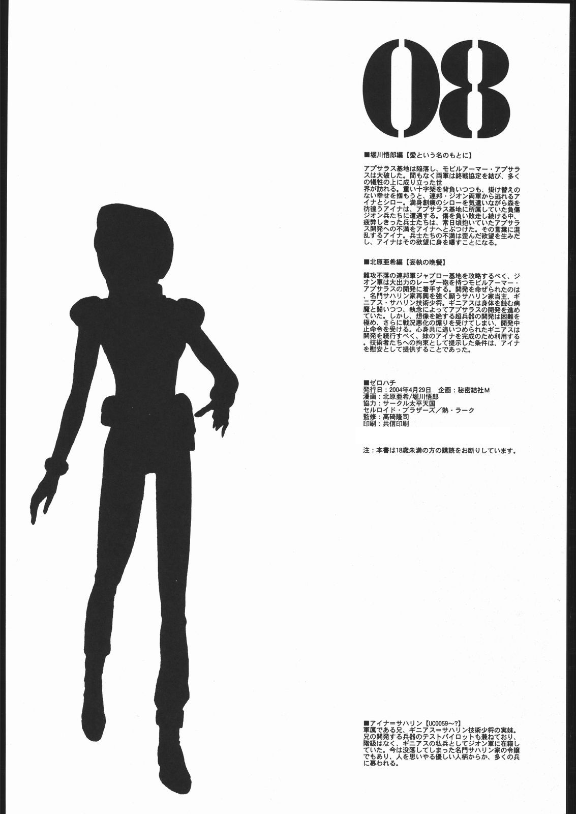 (CR35) [Secret Society M, Circle Taihei-Tengoku (Kitahara Aki, Horikawa Gorou)] 08 (Mobile Suit Gundam: The 08th MS Team) 2