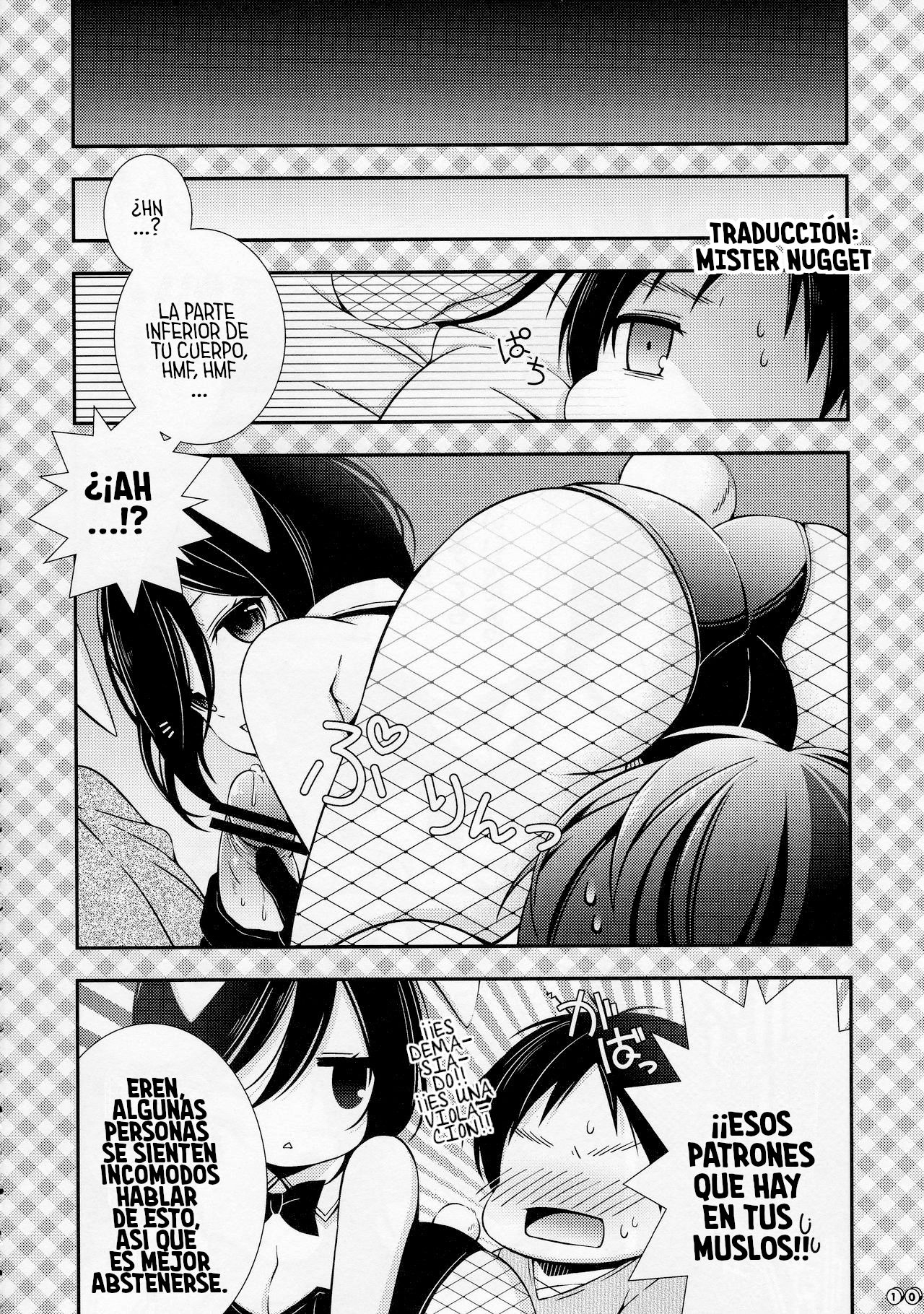 (FALL OF WALL Nagoya) [Sangatsu no Osakai (Sangatsu)] Bunny Girl no Mikasa to Eroi koto suru Hon (Shingeki no Kyojin) [Spanish] [Mr. Nugget] 9