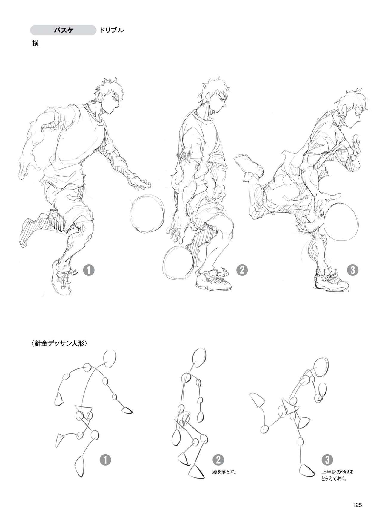 Dynamic Dessin Lesson Book - Quick Drawing with movement 126