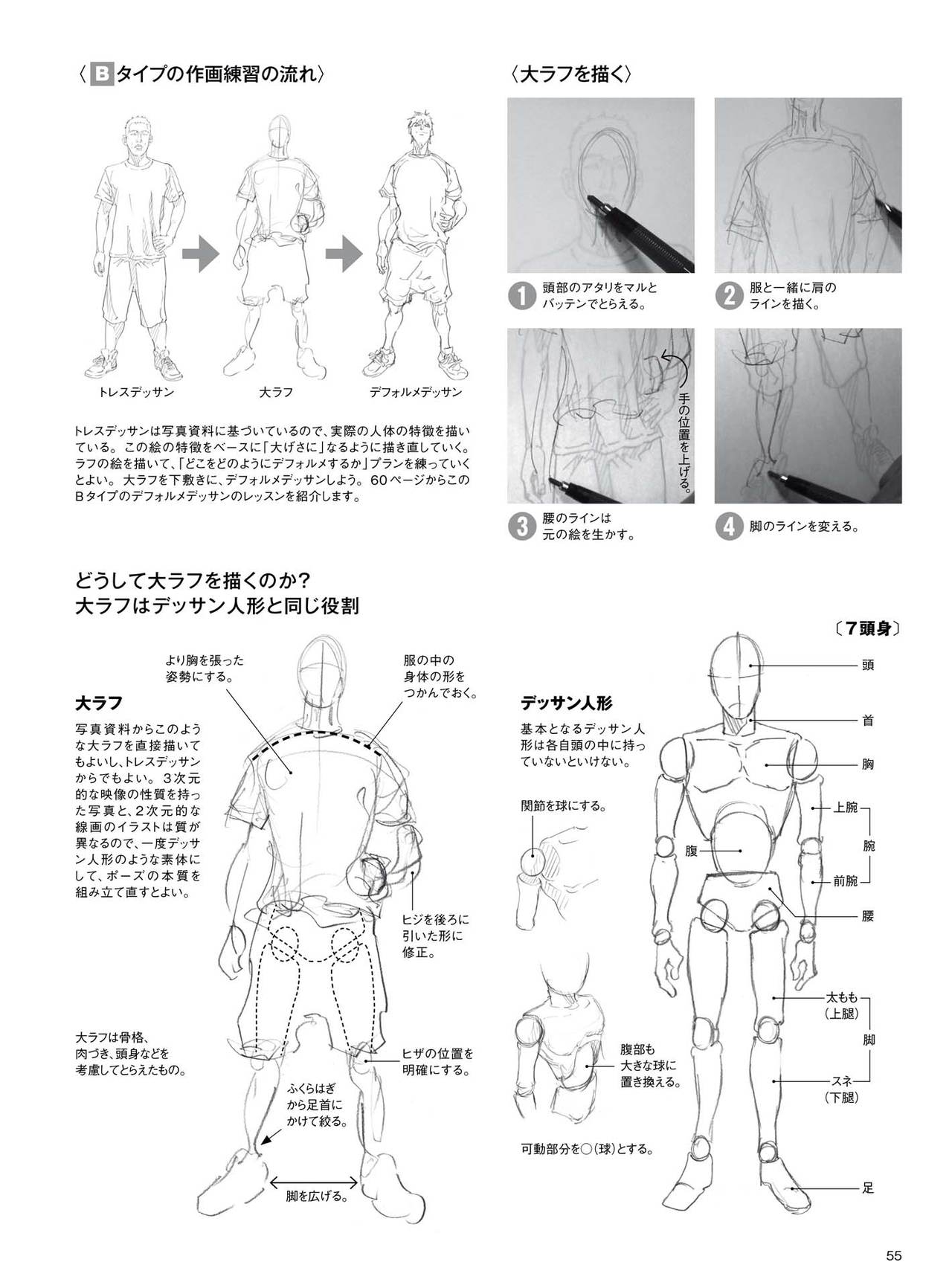 Dynamic Dessin Lesson Book - Quick Drawing with movement 56