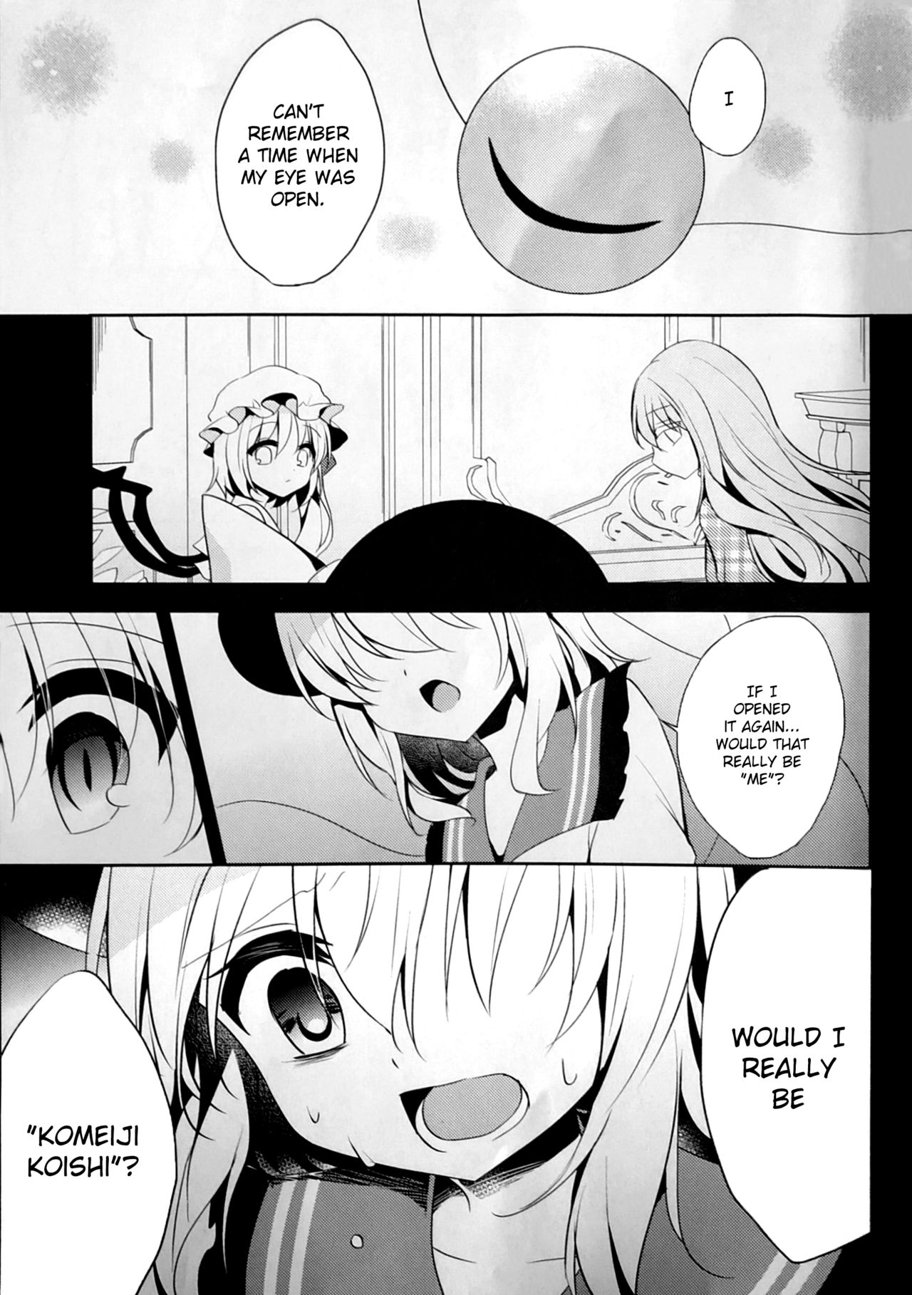 (Reitaisai 15) [Aoirokanata (Shikitani Asuka)] Sayonara, Katachi Naki Shinyuu | Goodbye, My Friend Who Lost Her Shape (Touhou Project) [English] [Levander] 1