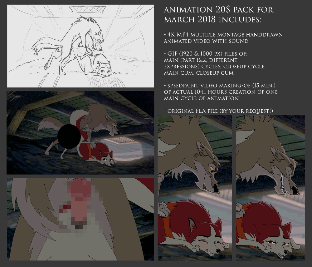F-A Furry Animation (Balto, Bolt, The Fox and the Hound, Crash Bandicoot) 27