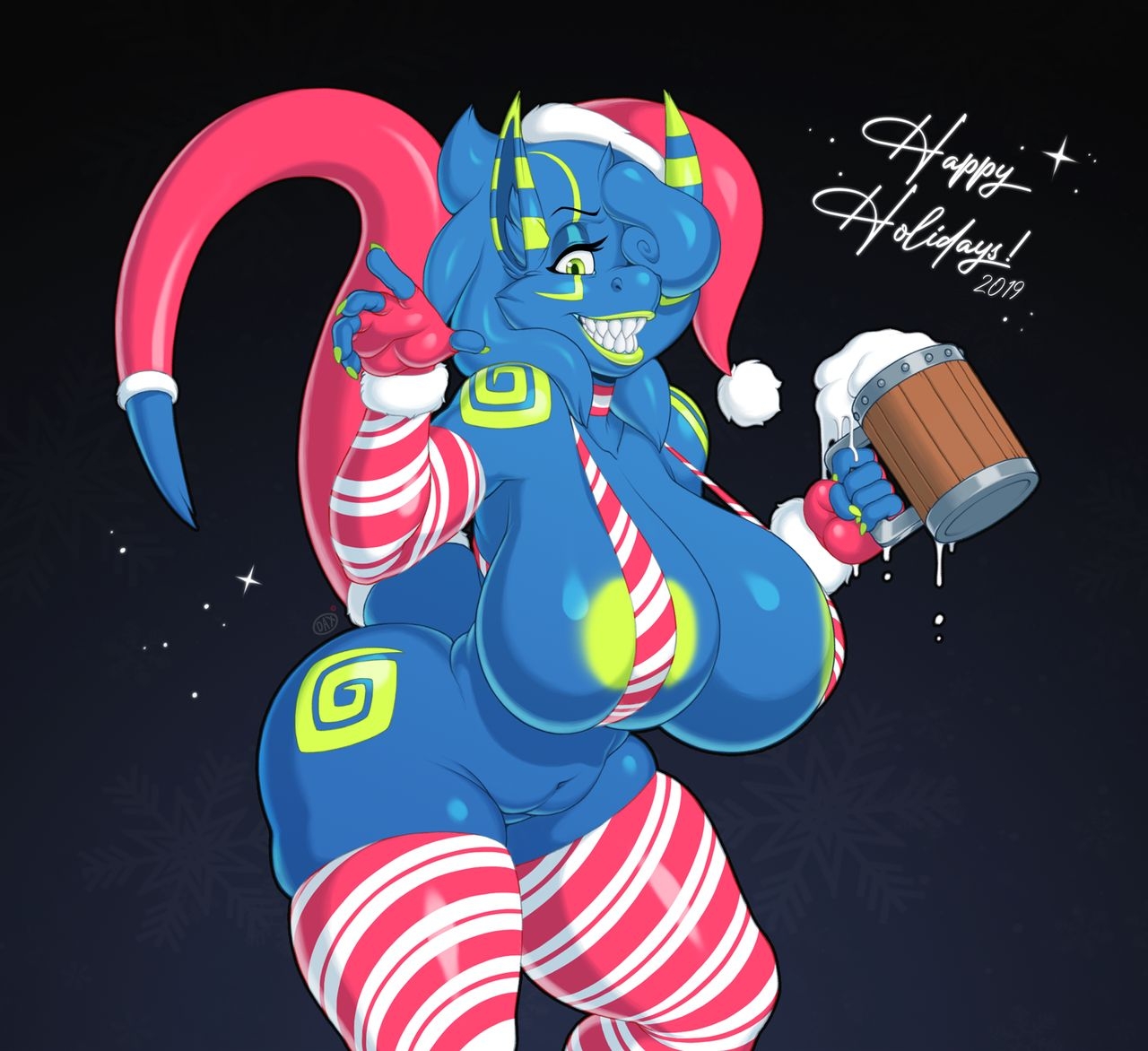 Furry Holiday ladies and New Year babes 161