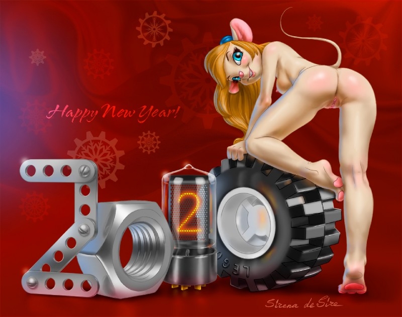Furry Holiday ladies and New Year babes 3