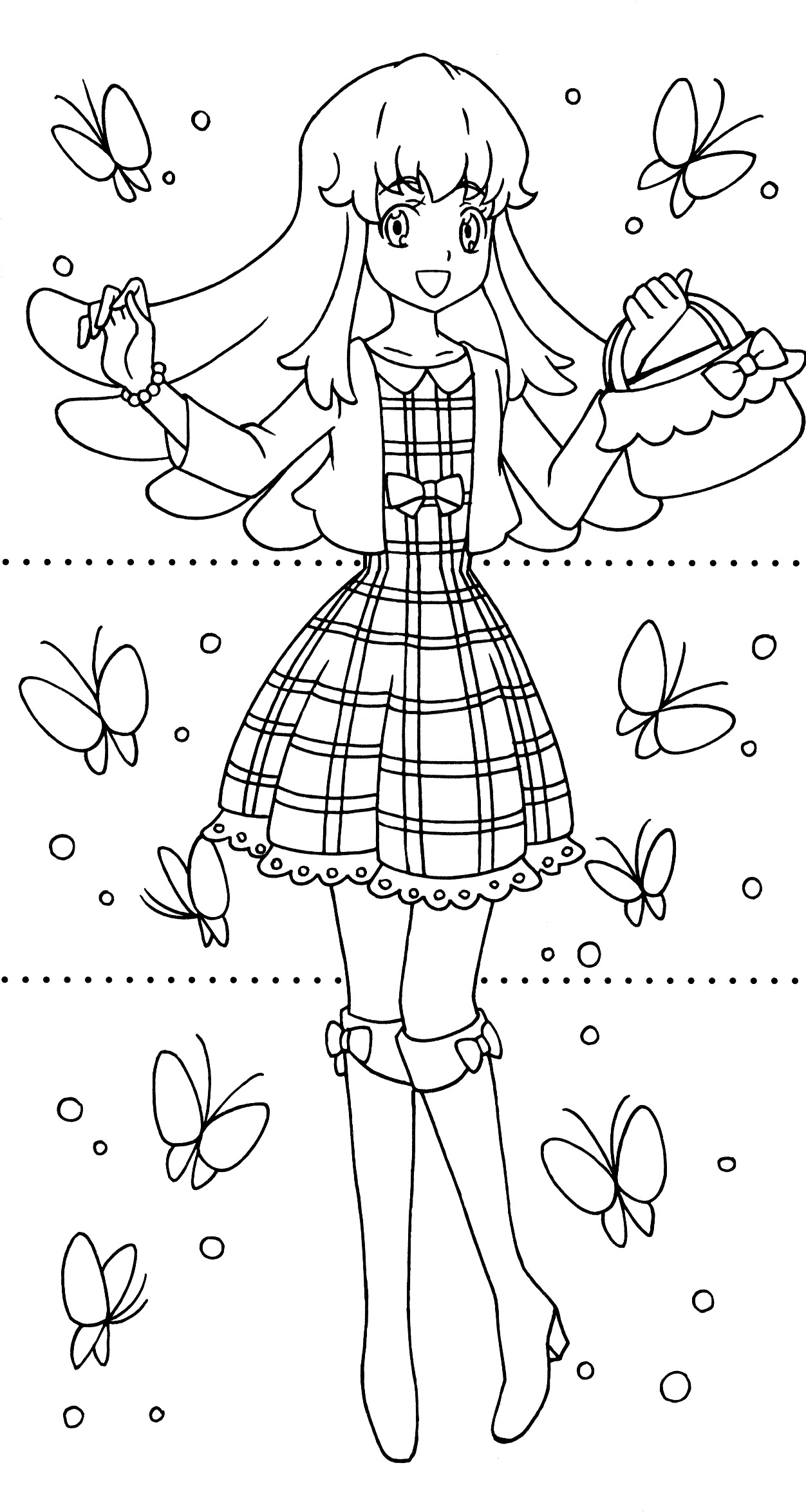 Happiness Charge Precure Dressup Coloring Book 9