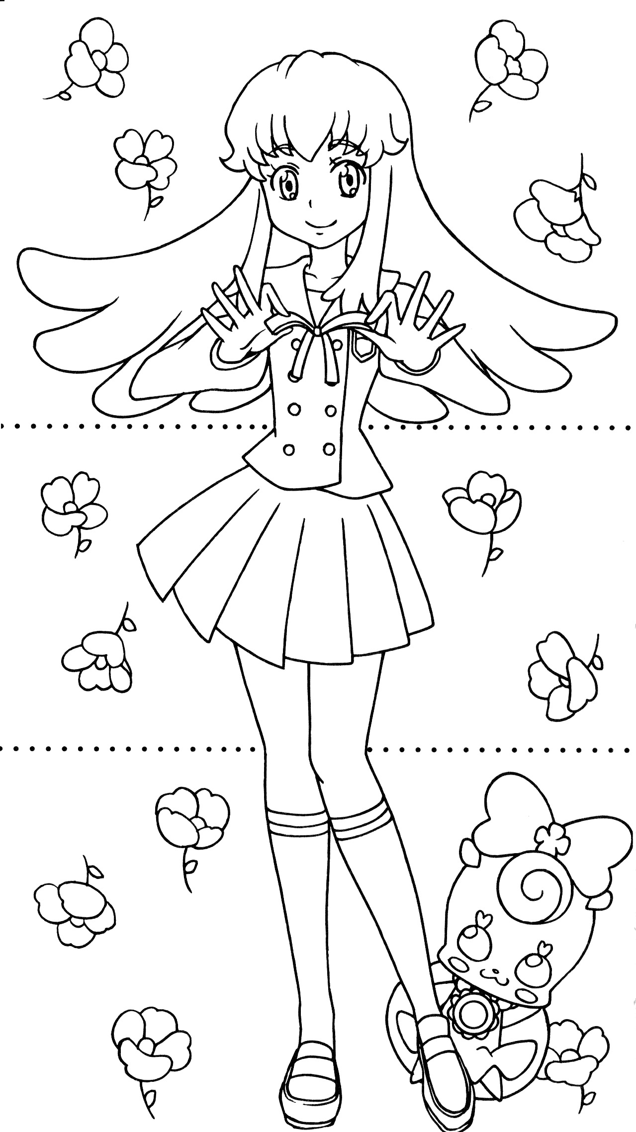 Happiness Charge Precure Dressup Coloring Book 10