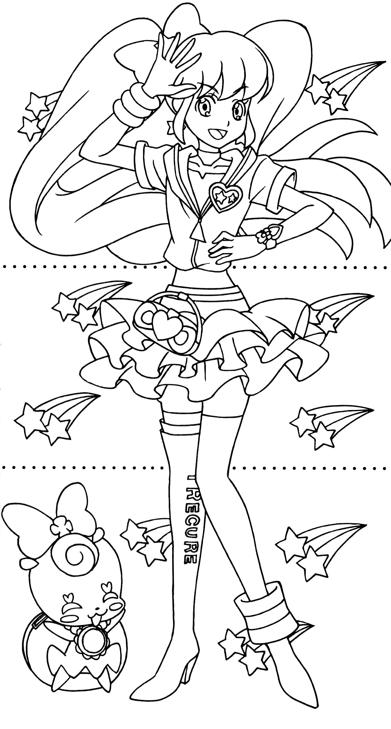 Happiness Charge Precure Dressup Coloring Book 11