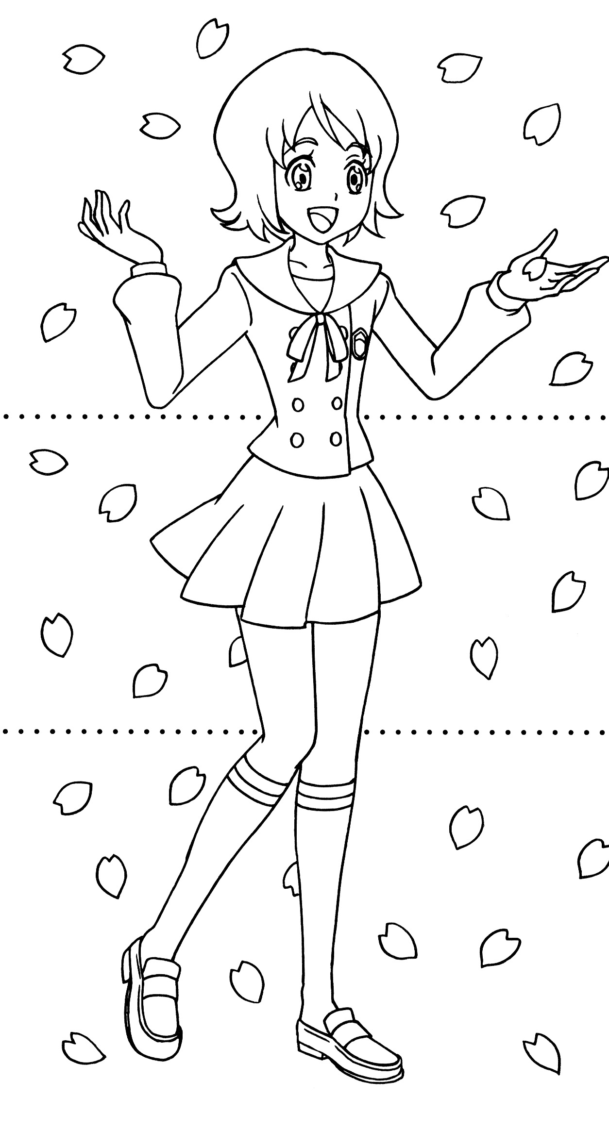 Happiness Charge Precure Dressup Coloring Book 13