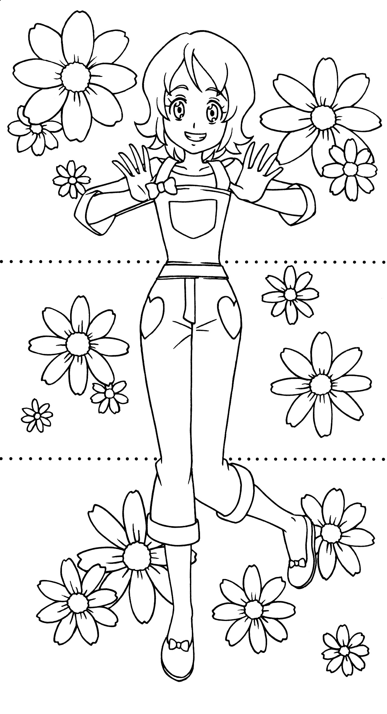 Happiness Charge Precure Dressup Coloring Book 14
