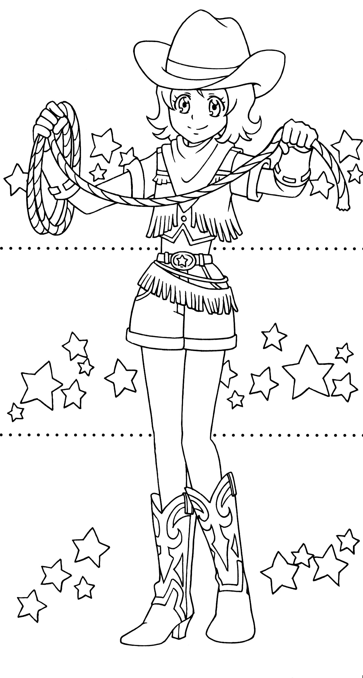 Happiness Charge Precure Dressup Coloring Book 15