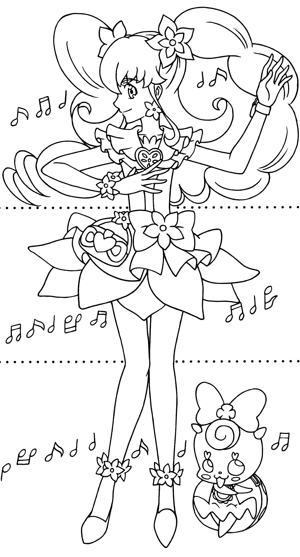 Happiness Charge Precure Dressup Coloring Book 16