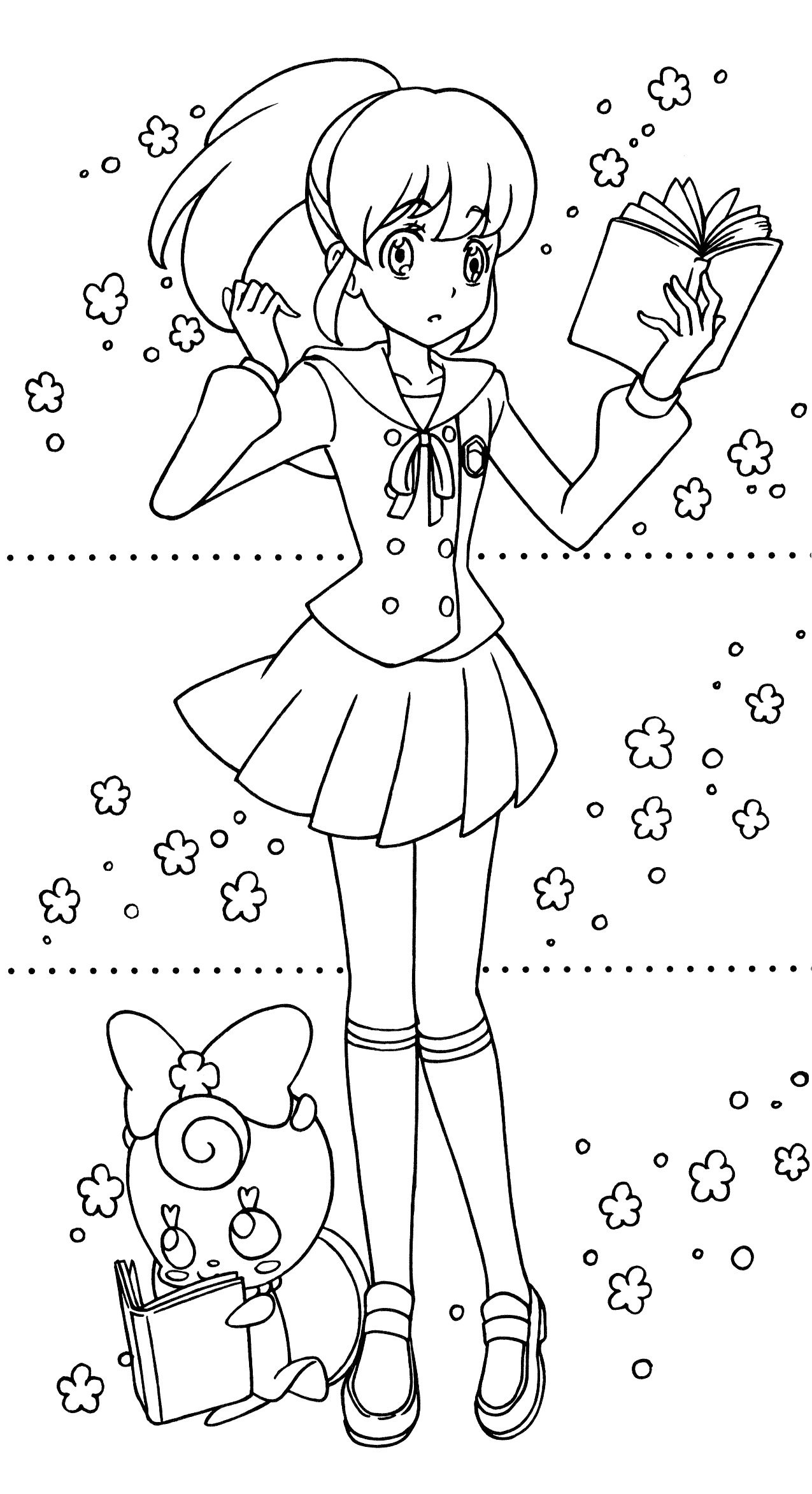 Happiness Charge Precure Dressup Coloring Book 17