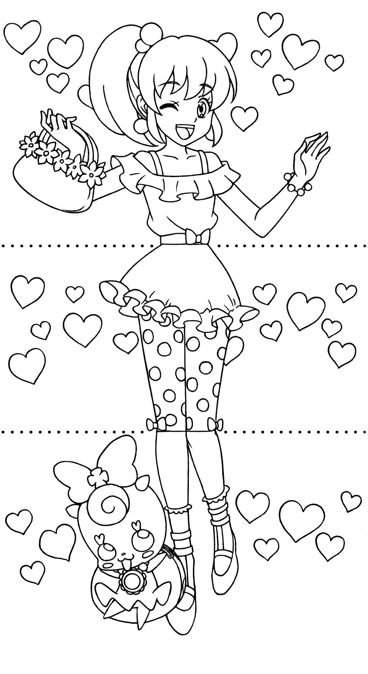 Happiness Charge Precure Dressup Coloring Book 18
