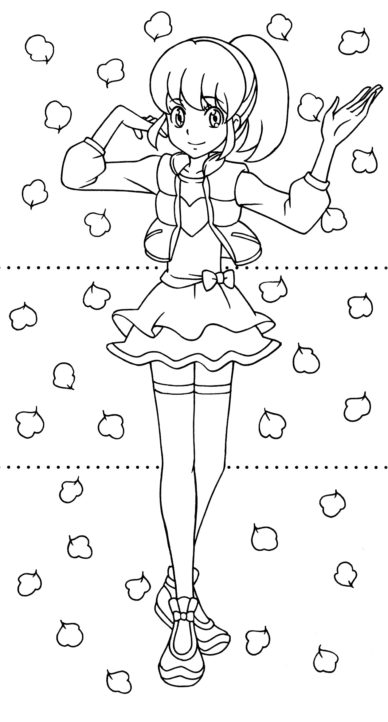 Happiness Charge Precure Dressup Coloring Book 20