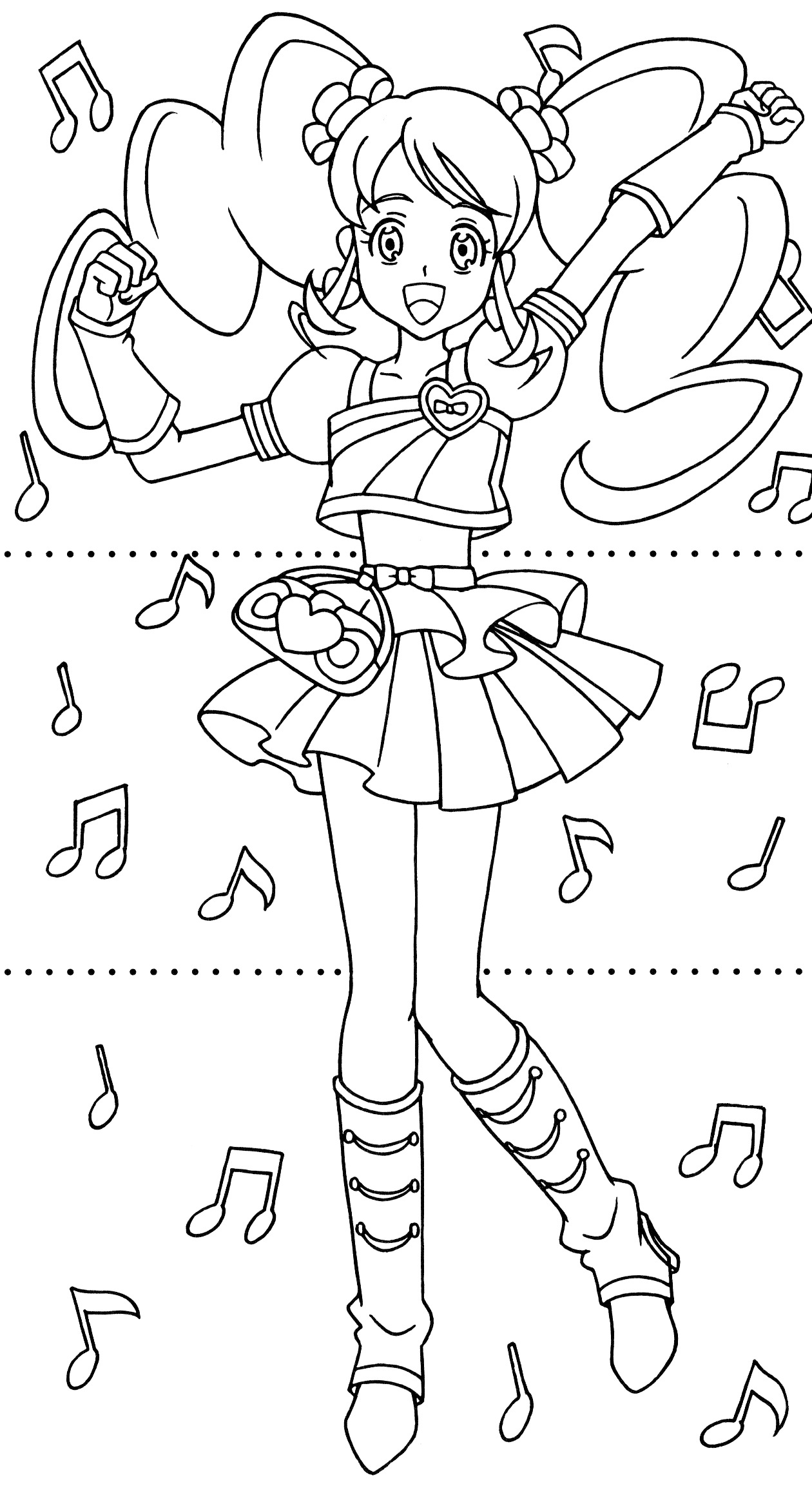 Happiness Charge Precure Dressup Coloring Book 23
