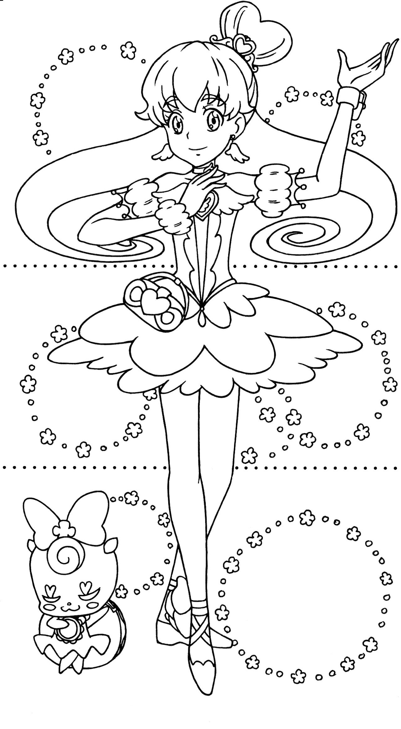 Happiness Charge Precure Dressup Coloring Book 24
