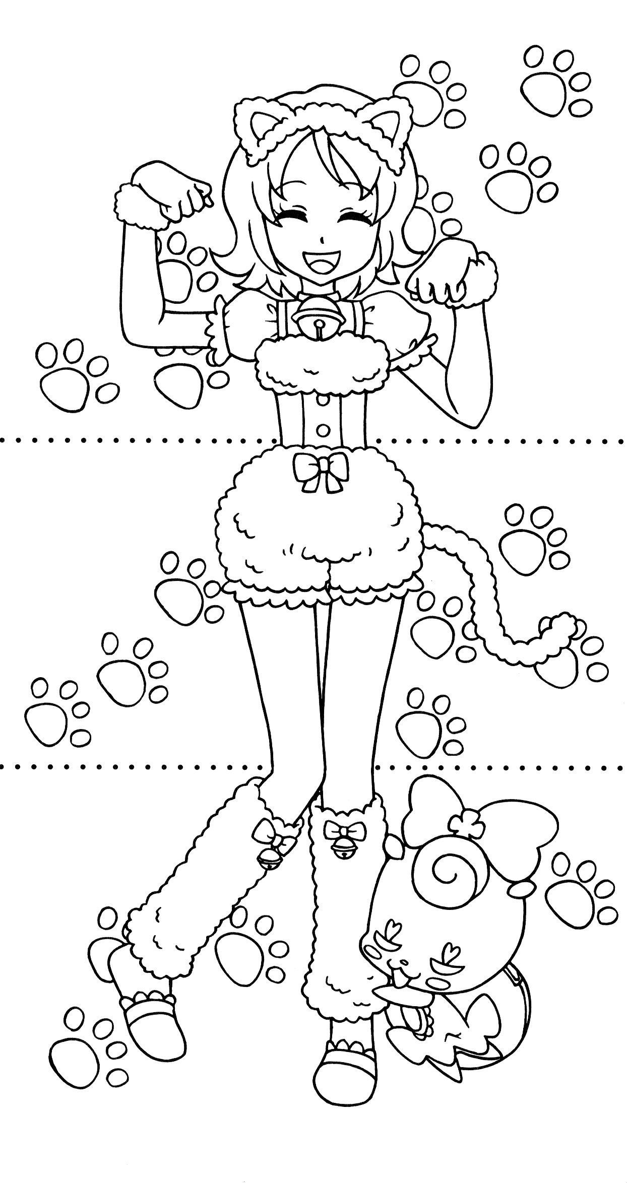 Happiness Charge Precure Dressup Coloring Book 2