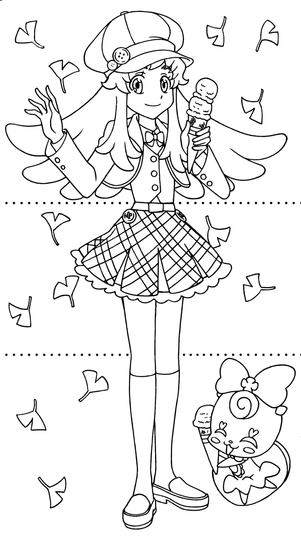 Happiness Charge Precure Dressup Coloring Book 30