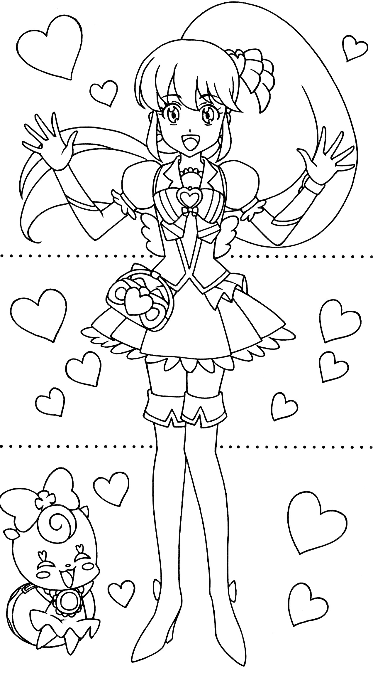 Happiness Charge Precure Dressup Coloring Book 32