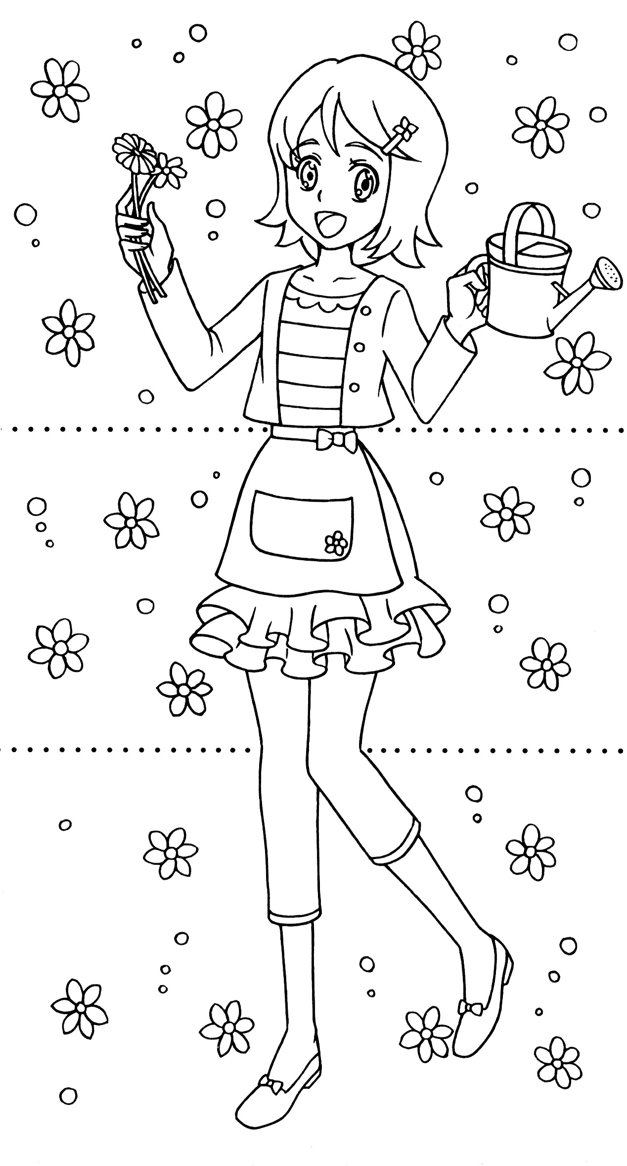 Happiness Charge Precure Dressup Coloring Book 3