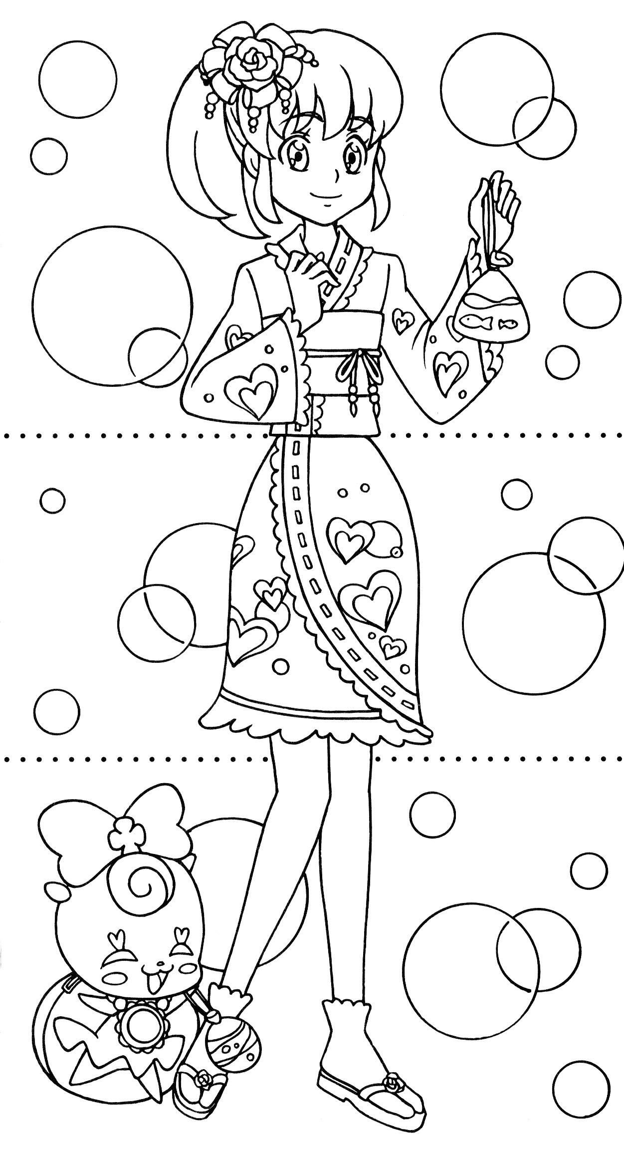Happiness Charge Precure Dressup Coloring Book 5