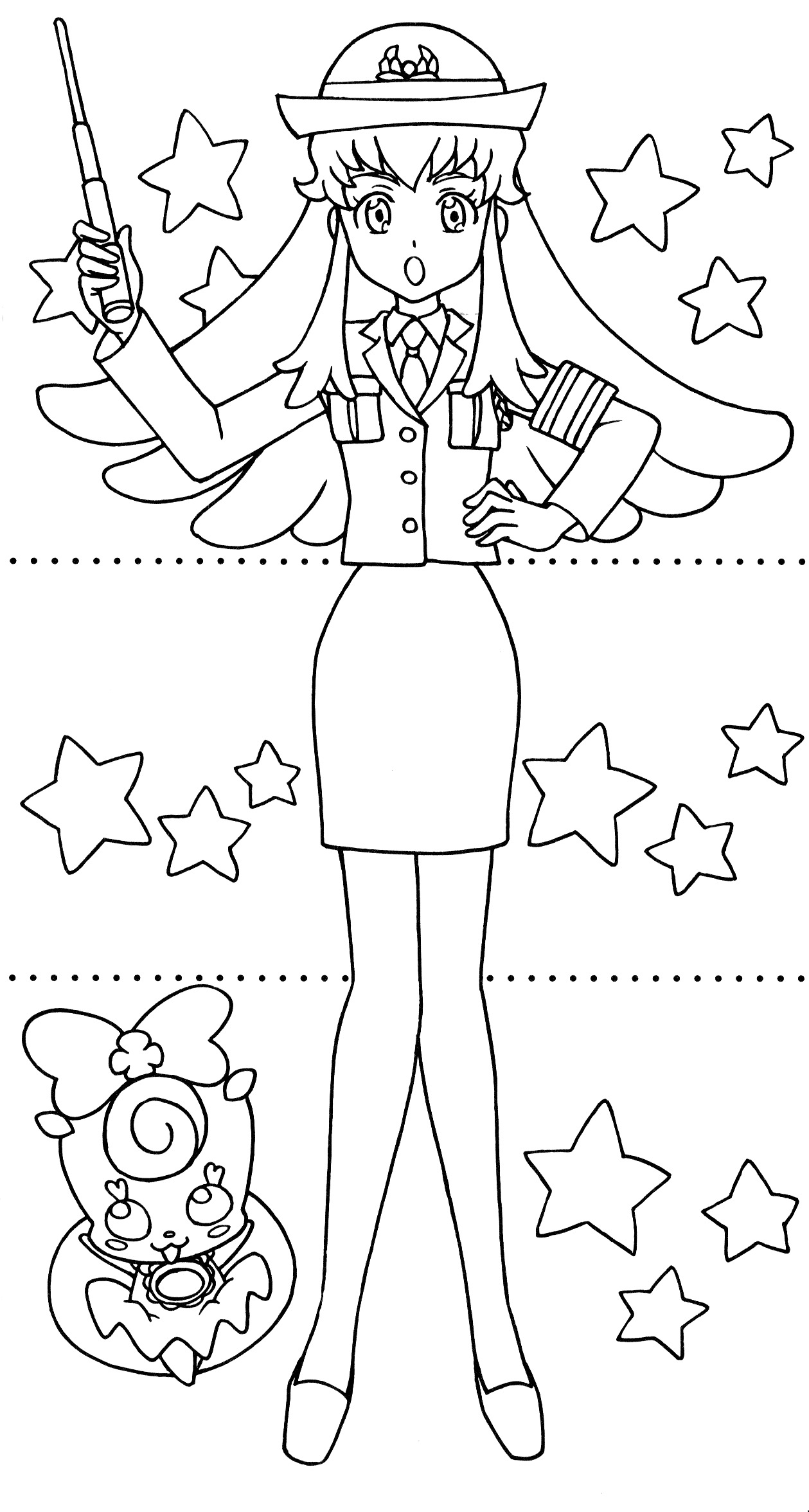 Happiness Charge Precure Dressup Coloring Book 7
